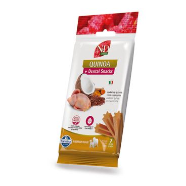 Treats MEDIUM - MAXI 100g N-D SKIN-COAT quail -front-right- 2000x2000